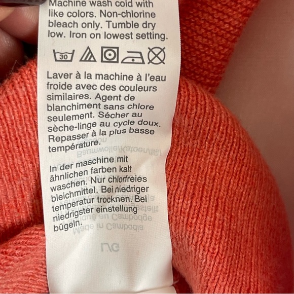 J.Crew 100% Cotton Crewneck Sweater Red Heather Long Sleeve Men’s Size Large NWT - Picture 11 of 13